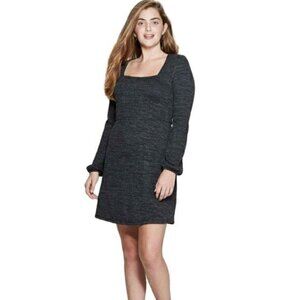 Xhilaration Square Neck Sweater Dress Sz XS NWT
